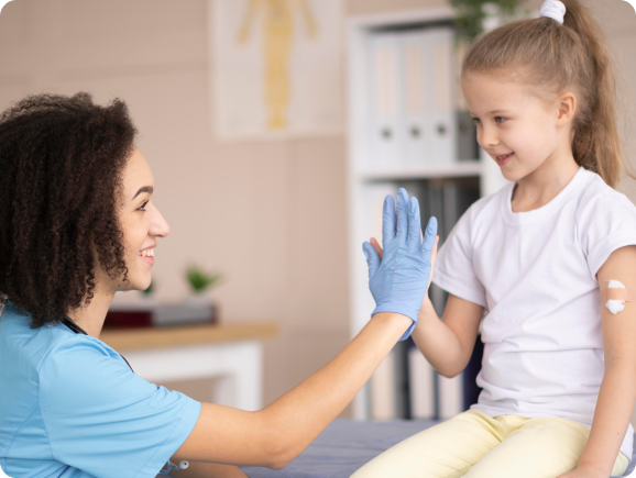 Doctor holding a blood test sample tube